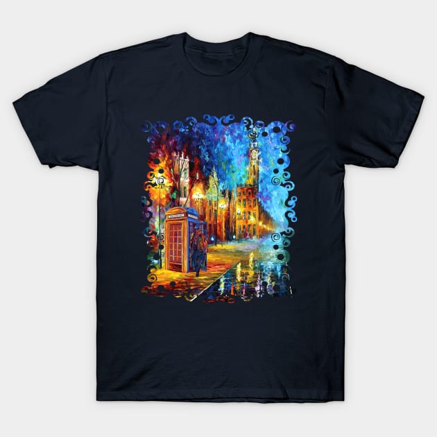 Sherlock with the big ben Starry the night T-Shirt by Dezigner007
